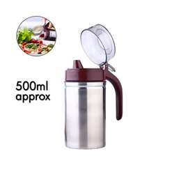 Oil Dispenser Stainless Steel With Small Nozzle 500ml Oil Container